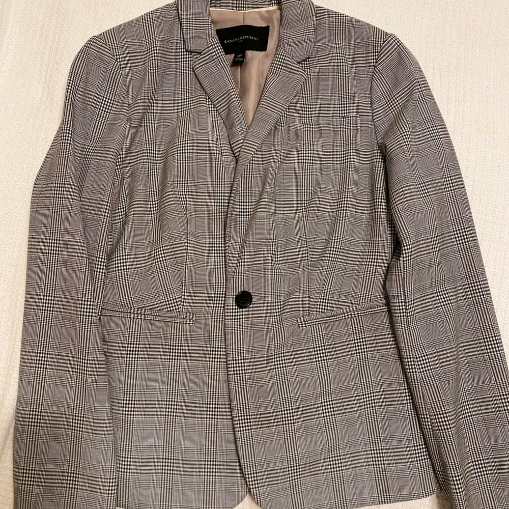 Banana Republic Plaid Blazer
